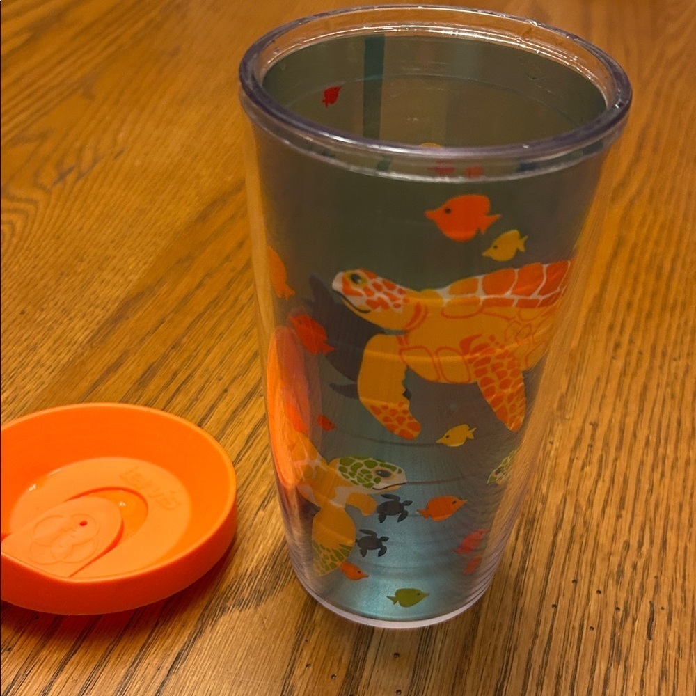 Tervis Turtle Tumbler with Orange Lid/8